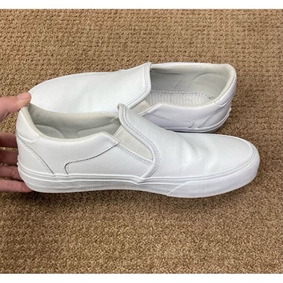 Vans Classic Slip On white leather sneakers - Picture 3 of 5